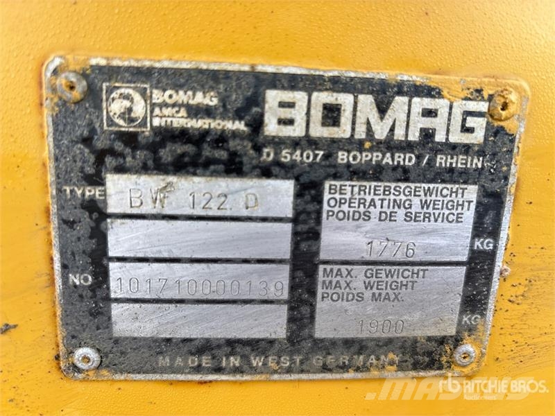 Bomag BW122D Smooth Drum Compactor Single drum rollers