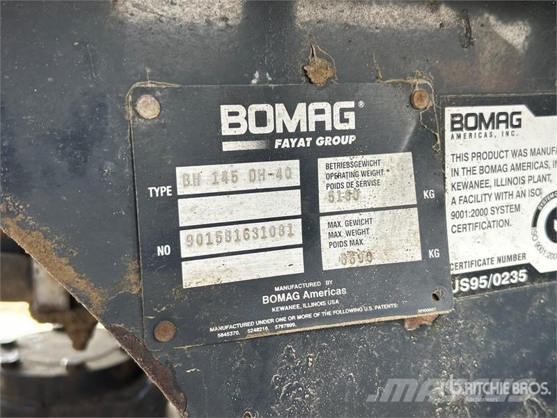 Bomag BW145D-40 Padfoot Drum Compactor (Inoperable) Walzenzüge