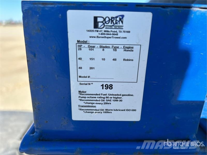 Boren Super Ride-On Power Trowel Palas