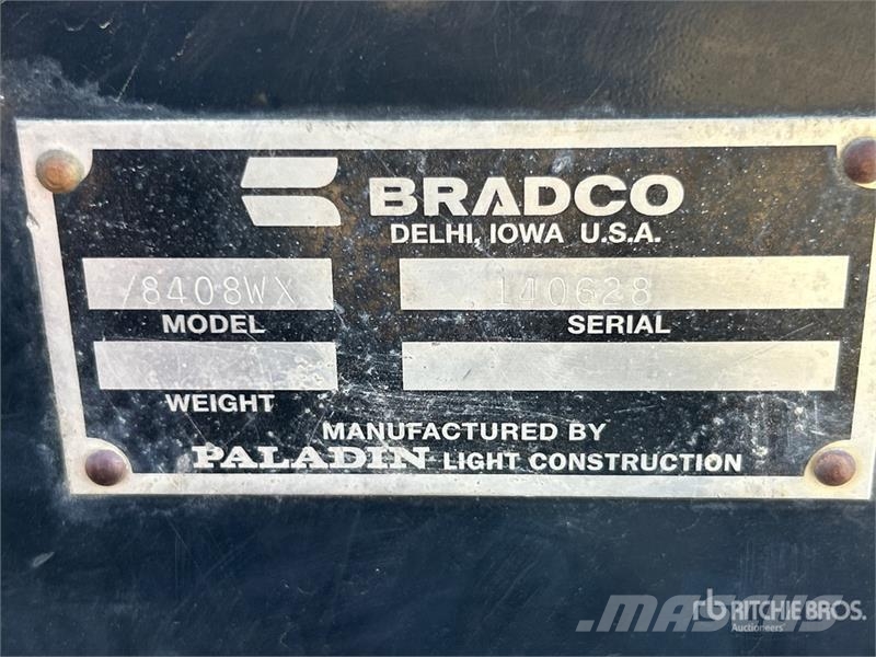 Bradco 8408WX Mini Skid Steer Backhoe Excavator