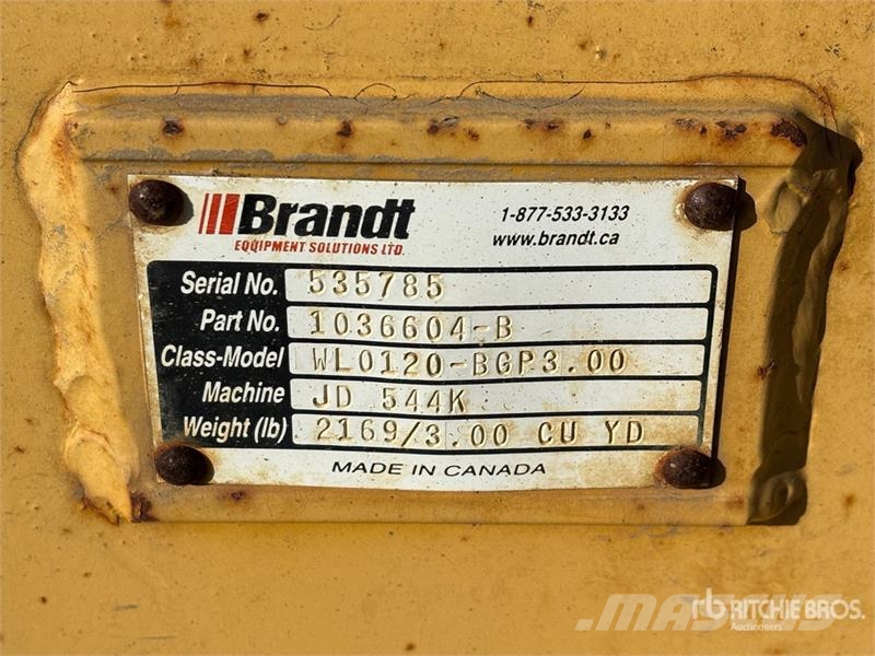 Brandt 106 in General Purpose Wheel Loader Bucket Žlice