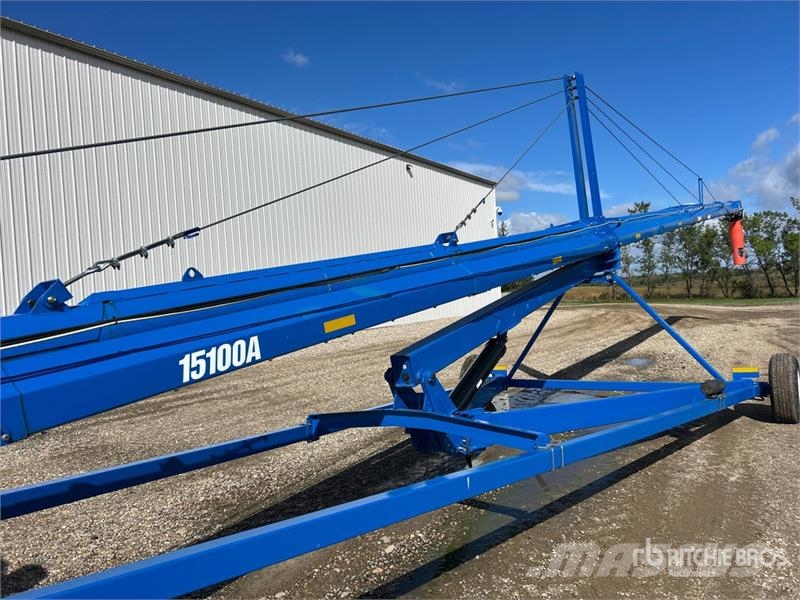 Brandt 15100A 15 in x 100 ft Swing Grain Conveyor Transportbånd