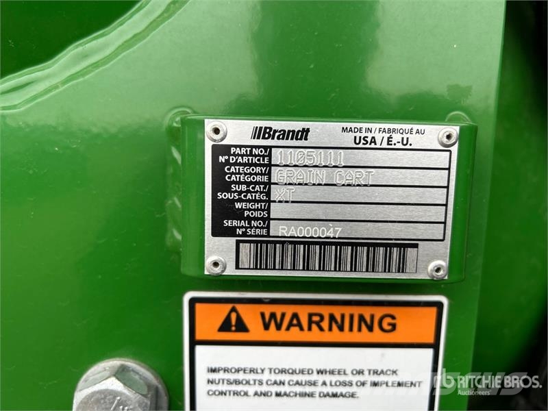 Brandt 1520XT S/A Grain Cart Прицепы перегрузчики зерна
