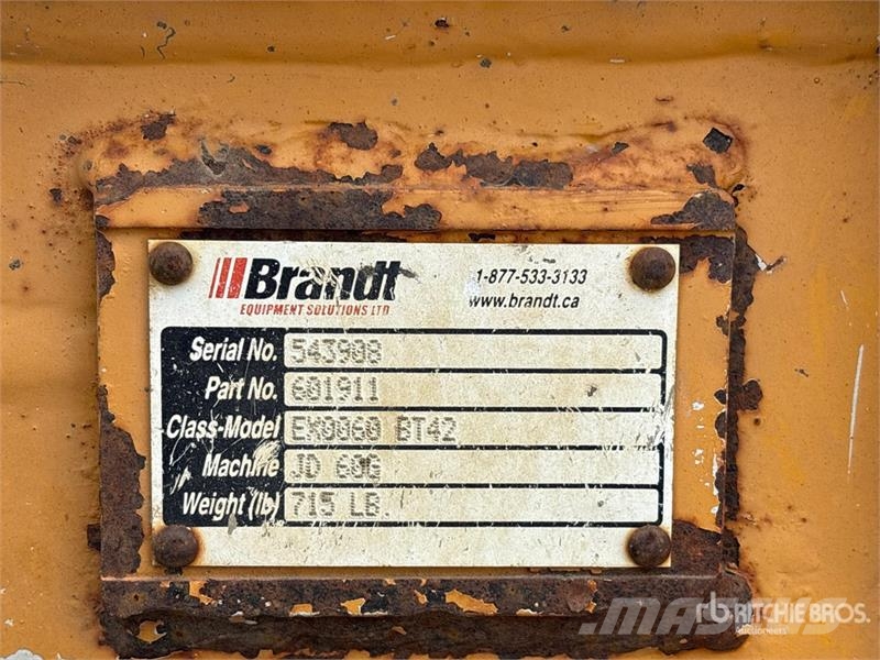 Brandt 42 in Q/C Hydraulic Tilting Excavator Bucket - Fit Schaufeln