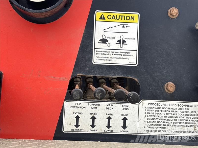 Brandt 65 ton Tri/A Removable Gooseneck Lowboy Trailer لوادر منخفضة