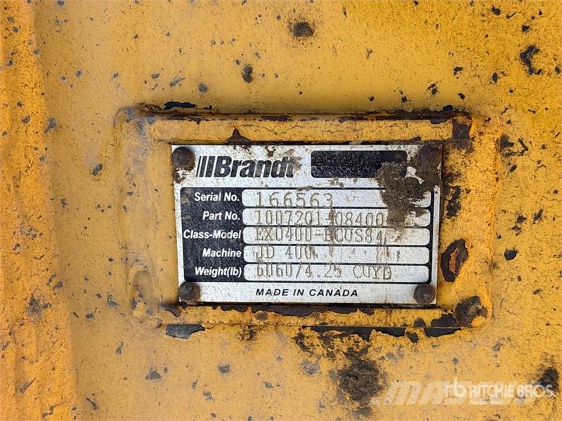 Brandt 84 in Q/C Cleanup Excavator Bucket - Fits John Dee دلاء