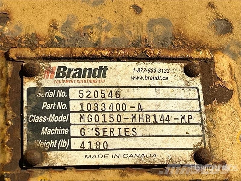 Brandt G Series 144 in Snow Motor Grader Blade Bladen