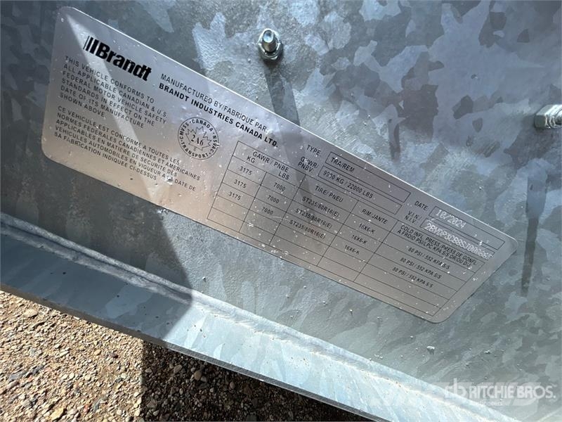 Brandt UBD1116 16 ft Dump Utility Trailer (Unused) Savivartės priekabos