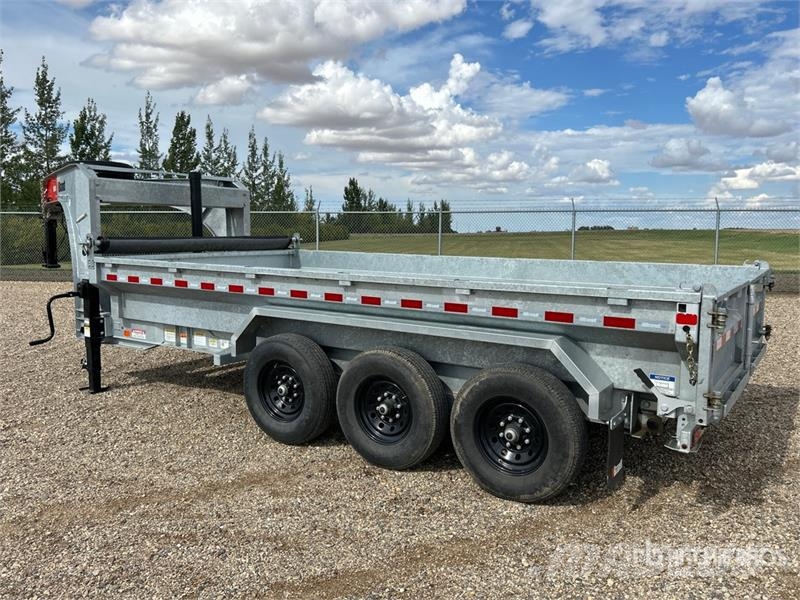 Brandt UGD1116 16 ft Gooseneck Dump Utility Trailer (Unus Savivartės priekabos