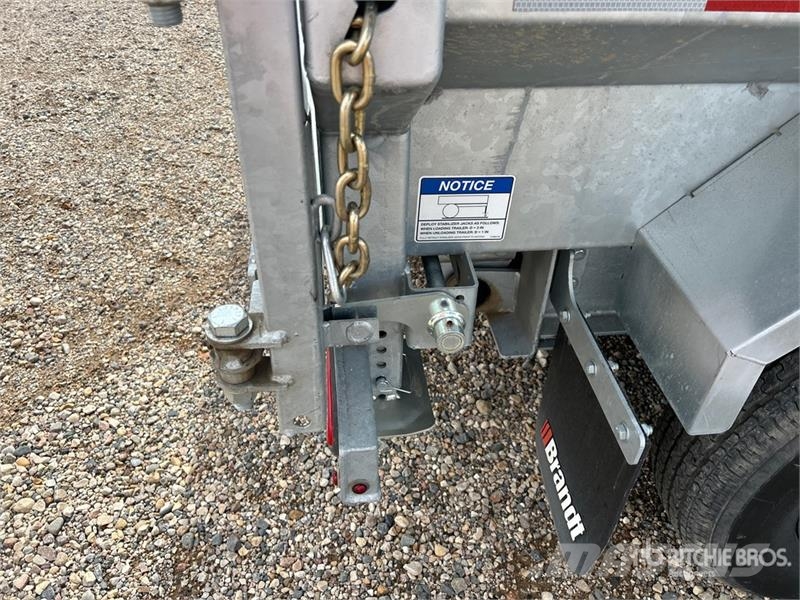 Brandt UGD1116 16 ft Gooseneck Dump Utility Trailer (Unus Savivartės priekabos