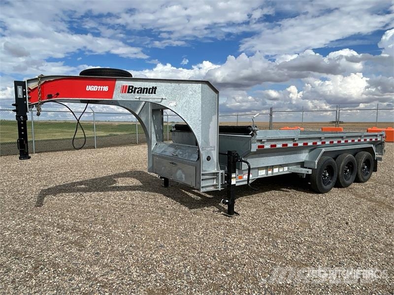 Brandt UGD1116 16 ft Gooseneck Dump Utility Trailer (Unus Savivartės priekabos