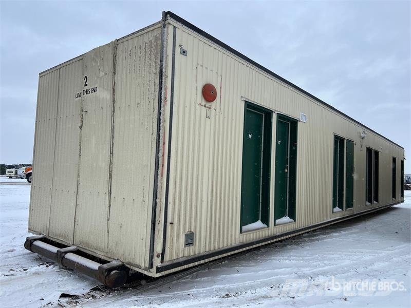 Britco 60 ft x 12 ft Skid-Mounted Mobile Camp Настаняване на обекта
