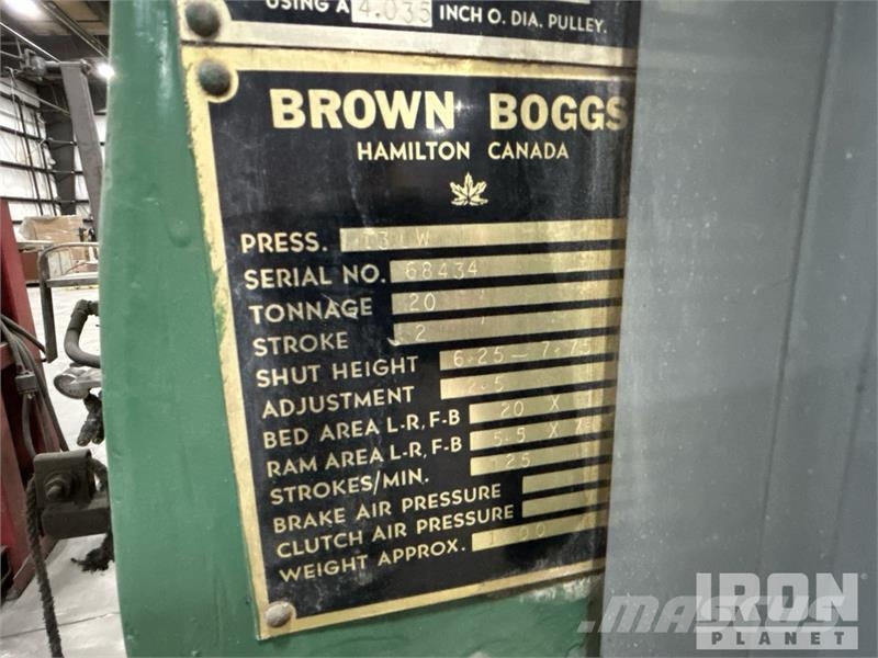 Brown Boggs 13LW Electric Punch Press 건설 장비 - 기타