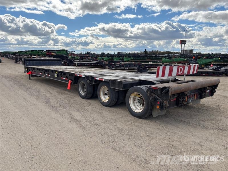 BWS 40SN3X120 55 ft Tri/A Folding Neck Trailer 로우 로더