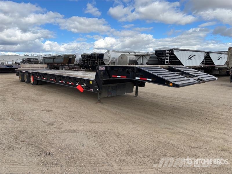 BWS 40SN3X120 55 ft Tri/A Folding Neck Trailer 로우 로더