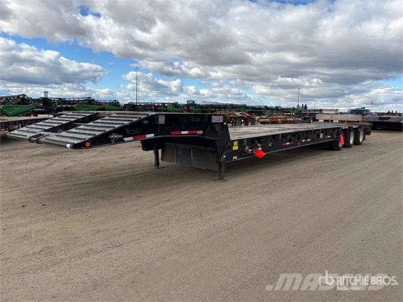 BWS 40SN3X120 55 ft Tri/A Folding Neck Trailer 로우 로더