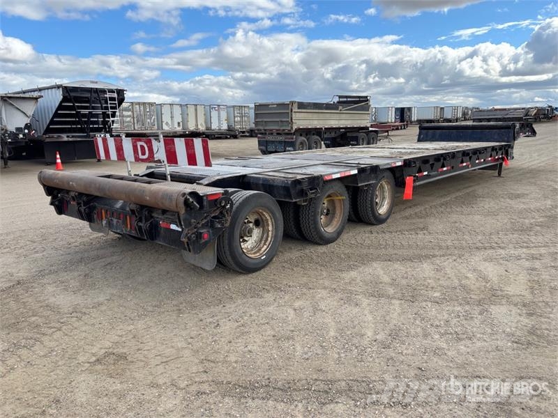 BWS 40SN3X120 55 ft Tri/A Folding Neck Trailer 로우 로더