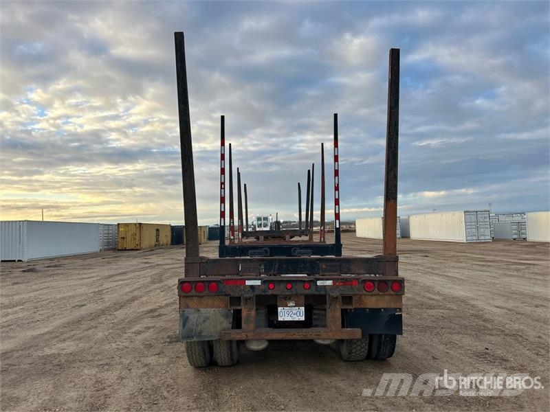 BWS 48 ft Tri/A Hayrack Log Trailer Rimorchi trasporto legname