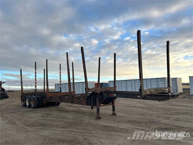 BWS 48 ft Tri/A Hayrack Log Trailer Rimorchi trasporto legname