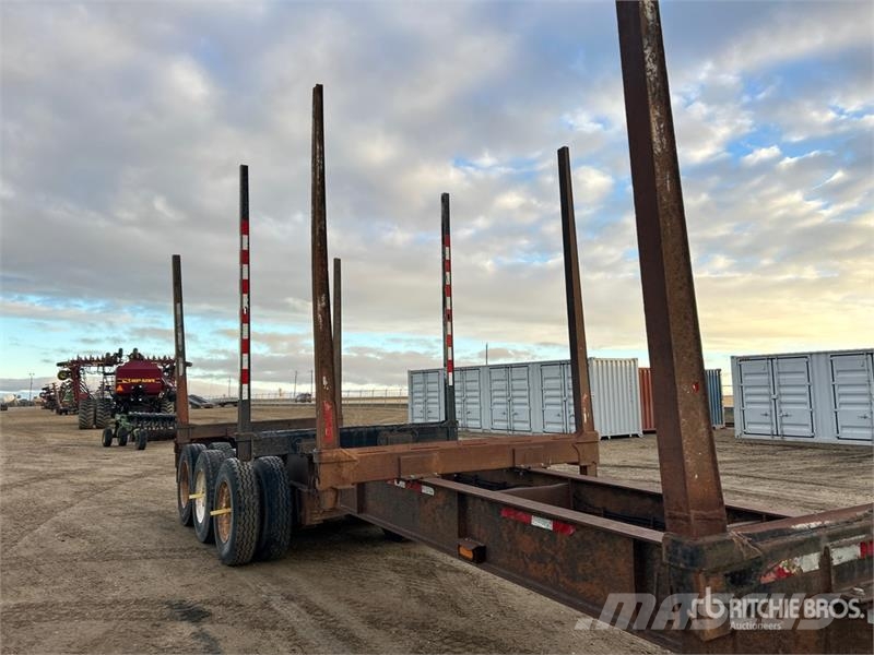 BWS 48 ft Tri/A Hayrack Log Trailer Rimorchi trasporto legname