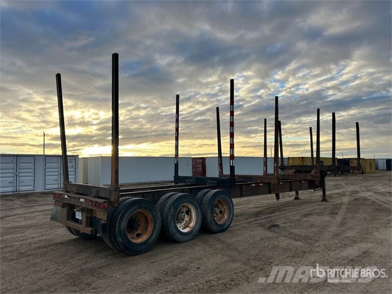 BWS 48 ft Tri/A Hayrack Log Trailer Rimorchi trasporto legname