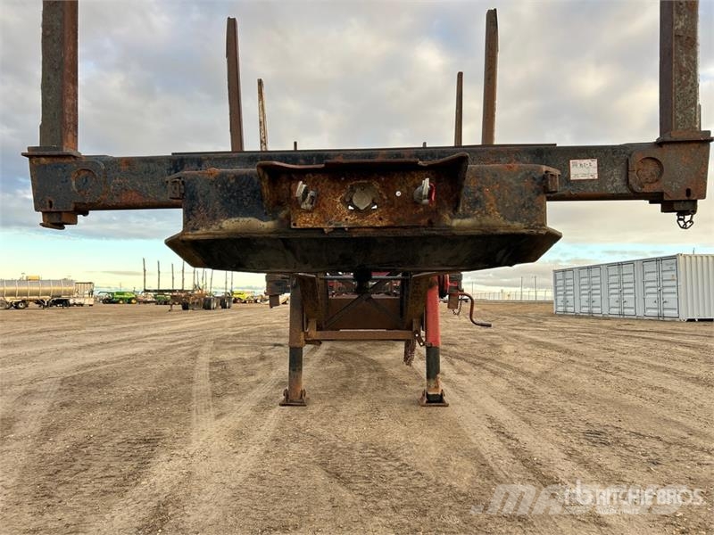 BWS 48 ft Tri/A Hayrack Log Trailer Rimorchi trasporto legname