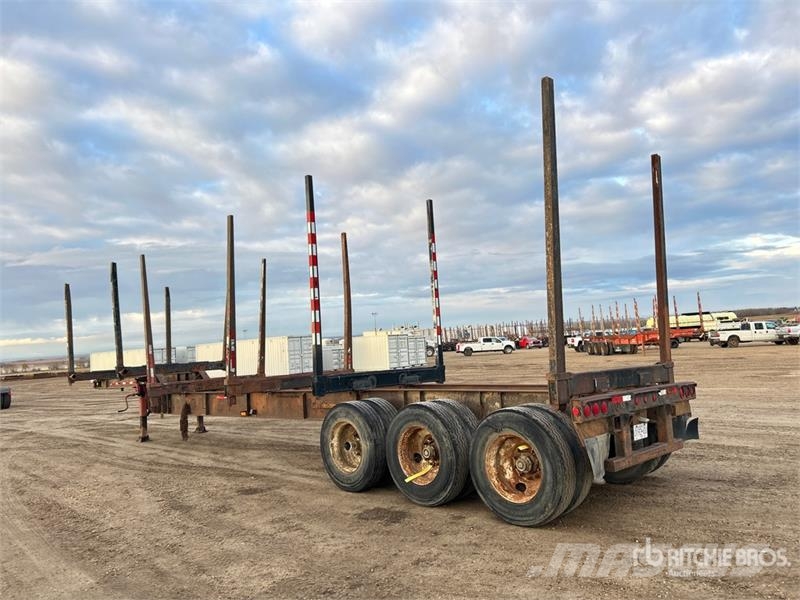 BWS 48 ft Tri/A Hayrack Log Trailer Rimorchi trasporto legname