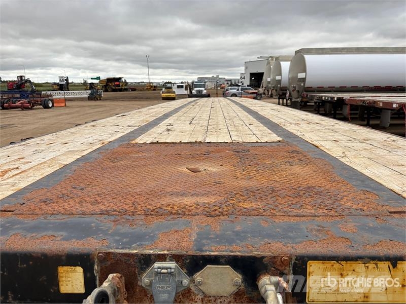 BWS 53 ft Tri/A Flatbed Trailer Plataforma plana/laterales abatibles