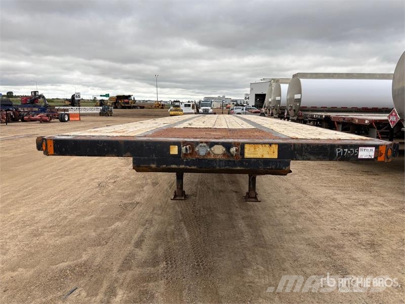 BWS 53 ft Tri/A Flatbed Trailer Plataforma plana/laterales abatibles