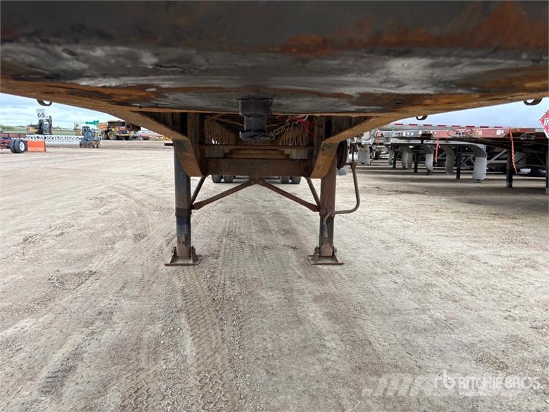 BWS 53 ft Tri/A Flatbed Trailer Plataforma plana/laterales abatibles