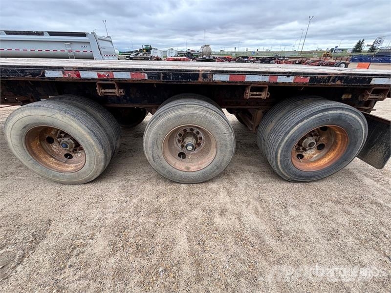 BWS 53 ft Tri/A Flatbed Trailer Plataforma plana/laterales abatibles