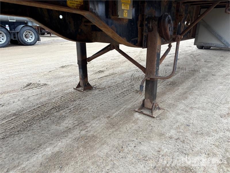 BWS 53 ft Tri/A Flatbed Trailer Plataforma plana/laterales abatibles