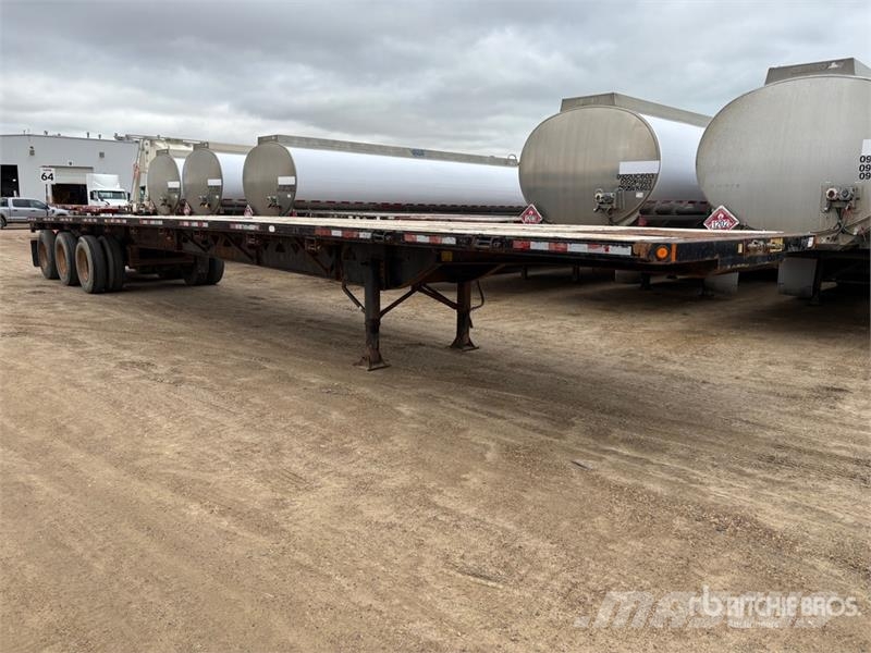 BWS 53 ft Tri/A Flatbed Trailer Plataforma plana/laterales abatibles