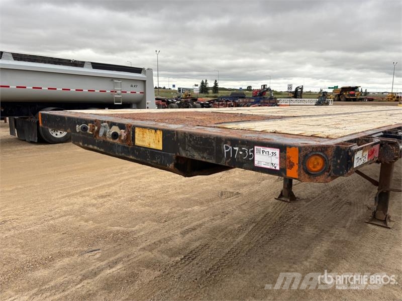 BWS 53 ft Tri/A Flatbed Trailer Plataforma plana/laterales abatibles