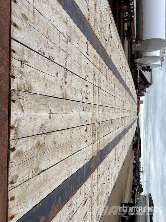 BWS 53 ft Tri/A Flatbed Trailer Plataforma plana/laterales abatibles