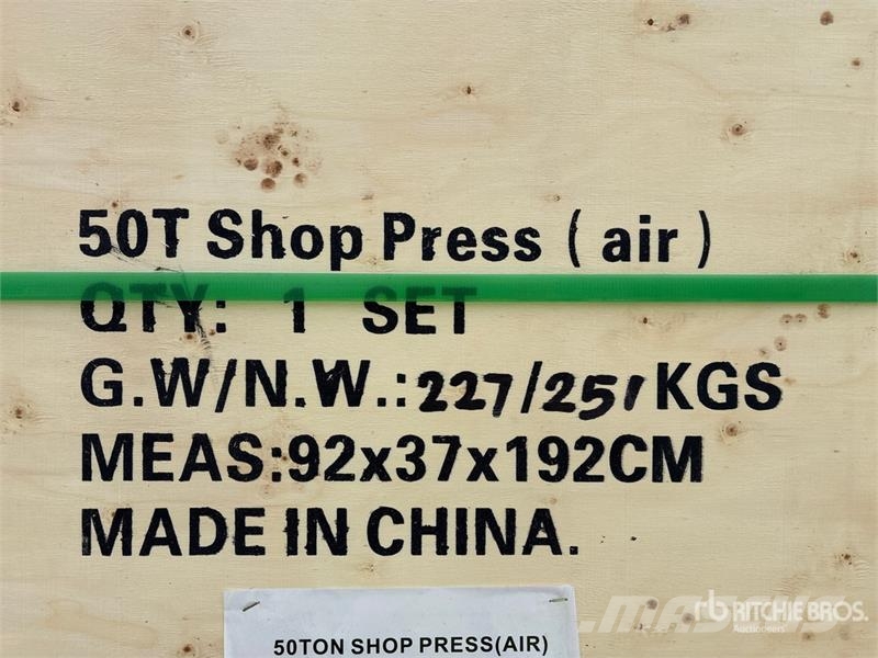  BYT ASPSS50 50 t Shop Press (Unused) Andre komponenter