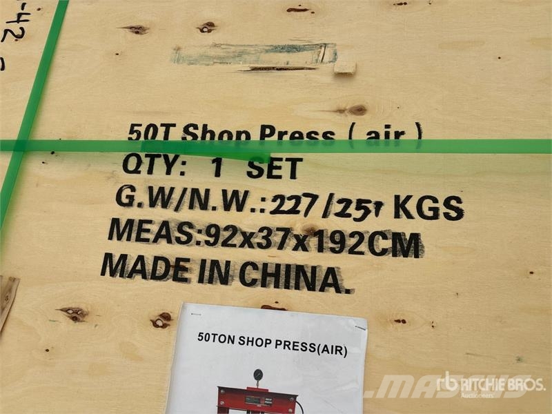  BYT ASPSS50 50 ton Air Shop Press (Unused) Drugi deli