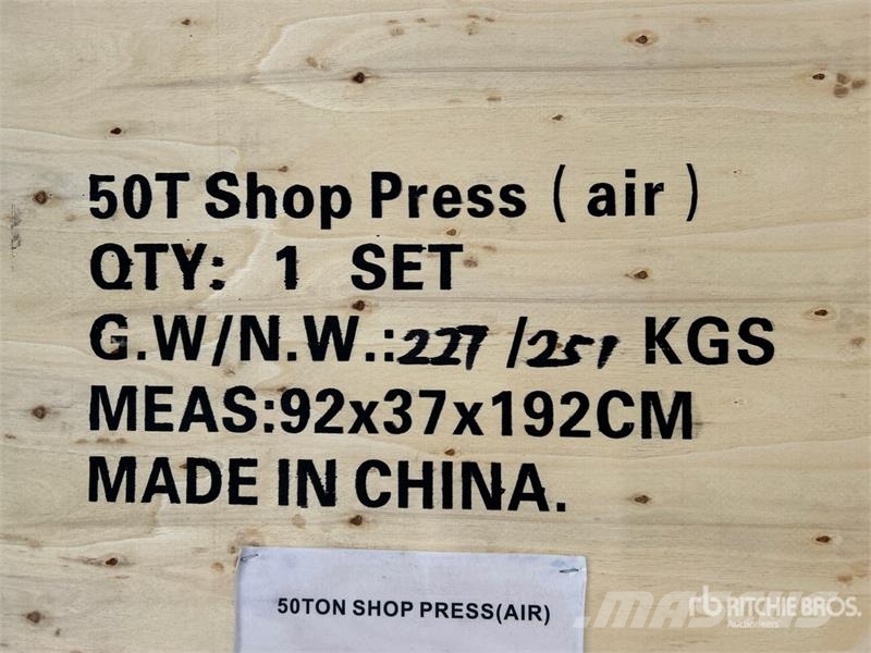 BYT ASPSS50 50T Air Shop Press (Unused) مكونات أخرى