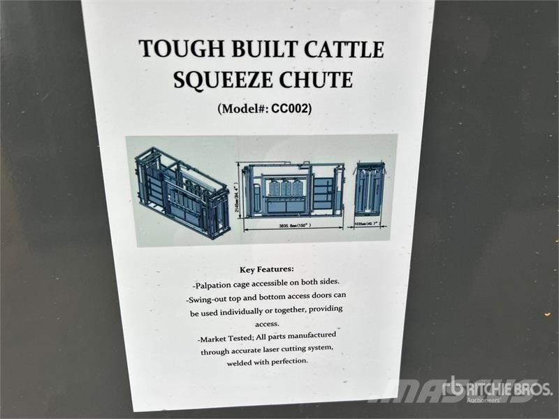 BYT CC003 12 ft 6 in Upgraded Stockman Squeeze Chu Muud põllumajandusmasinad