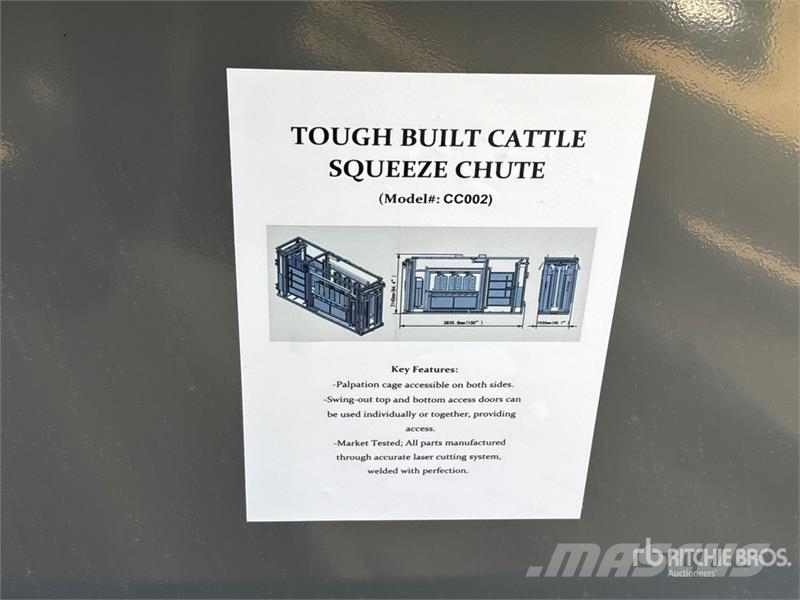 BYT CC003 12 ft 6 in Upgraded Stockman Squeeze Chu Lauksaimniecība- Citi