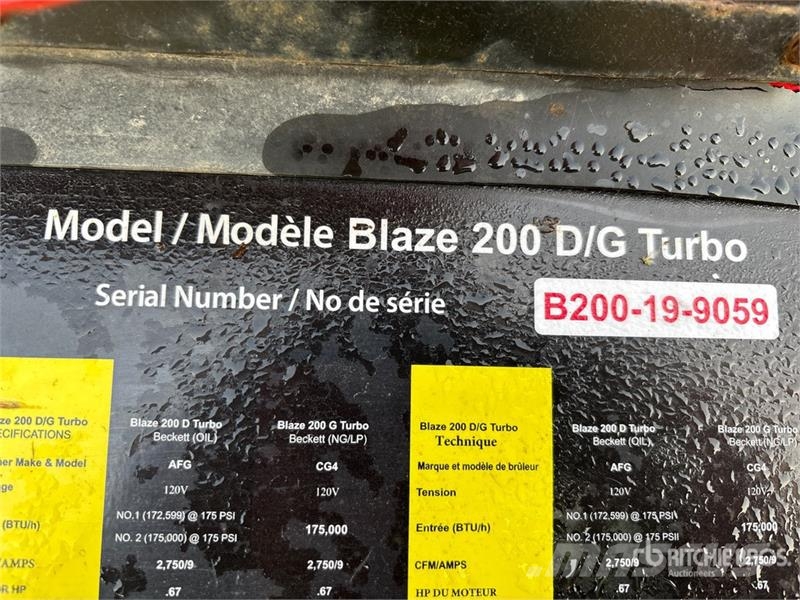 Campo Blaze 200 D/G 175000 BTU Space Heater Verhittings en ontdooi apparatuur