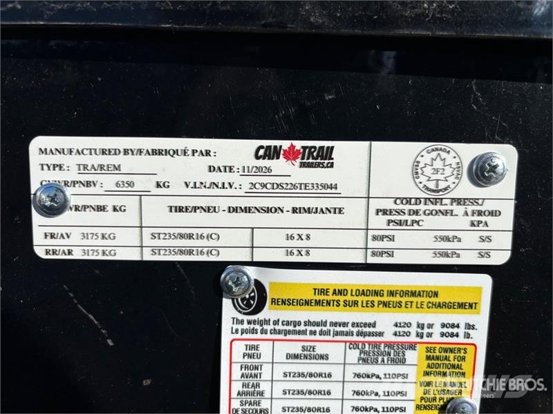Can Trail 14 ft T/A Dump Utility Trailer Самоскиди