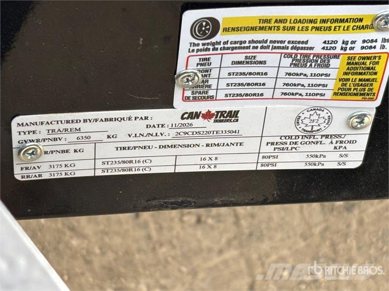 Can Trail 14 ft T/A Dump Utility Trailer Самоскиди