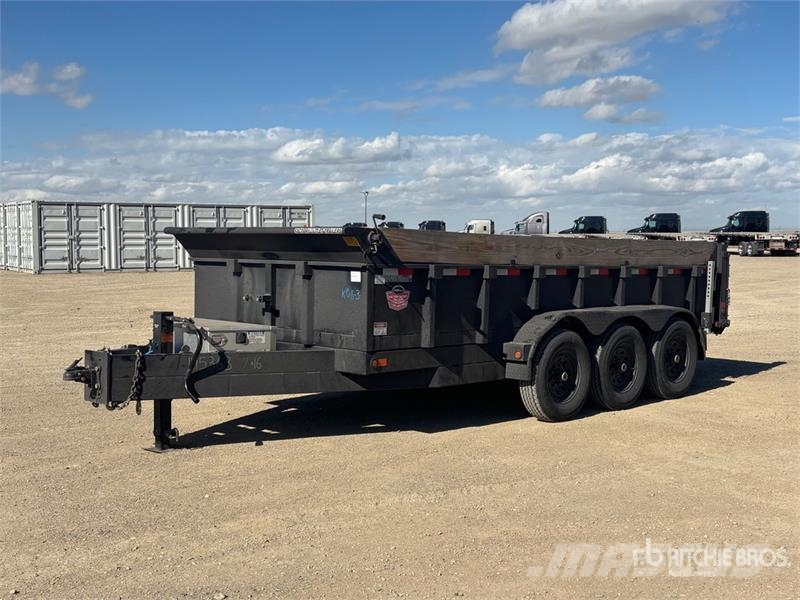 Canada Trailers DT8316-21KTR 16 ft Tri/A Dump Utility Trailer Tipper trailers