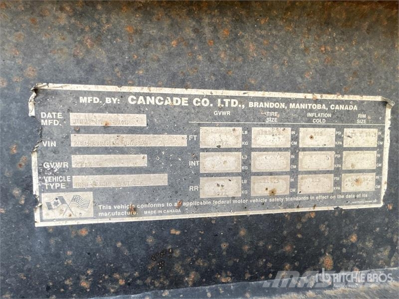 Cancade 32 ft T/A End Dump Trailer مقطورات قلابة