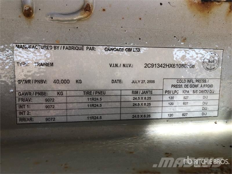Cancade Maxim 42 ft Tri/A Grain Trailer Grūdų vežimėliai