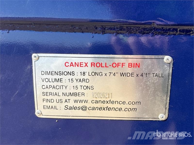 Canex 18 ft 15 cyd Roll-Off Container (Unused) Specijalni kontejneri