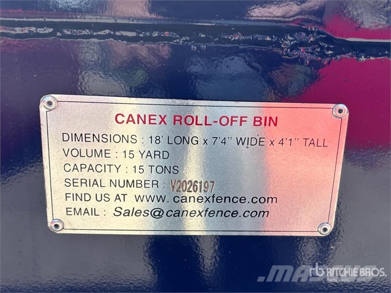  Canex 18 ft 15 cyd Roll-Off Container (Unused) 特种集装箱