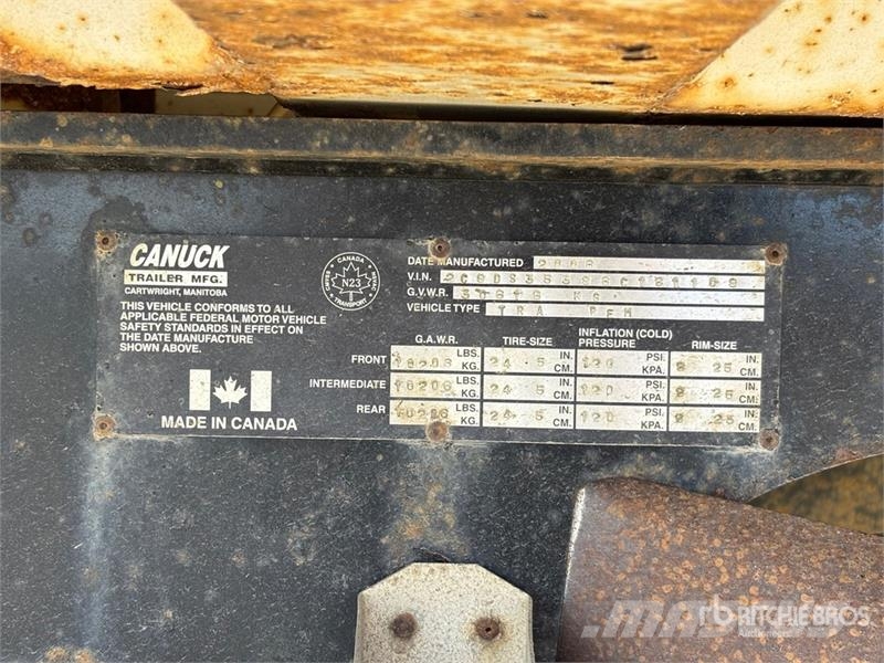 Canuck 30 ft Tri/A End Dump Trailer Remorque benne