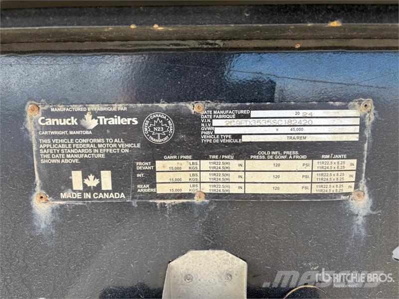 Canuck 33 ft Tri/A End Dump Trailer Remorque benne